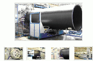 HDPE Large Diameter Hollow Wall Winding Pipe Production Line